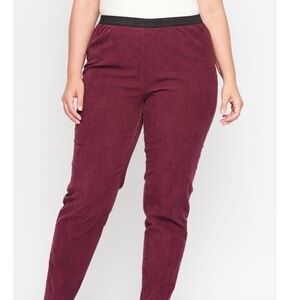 NWOT Jessica London Soft Corduroy Pants 12W (30” Waist without Stretch)